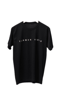Black embroidered t-shirt (stock)